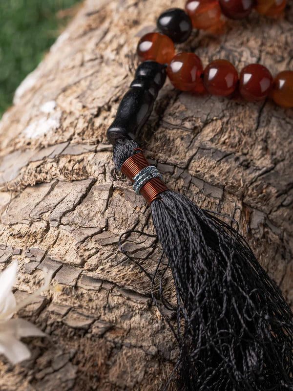 Honey Aqeeq Stone Tasbih (10mm)