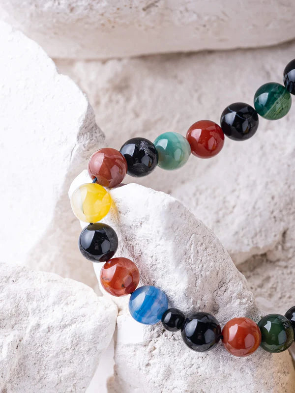 Multi Aqeeq Stone Tasbih (10mm)