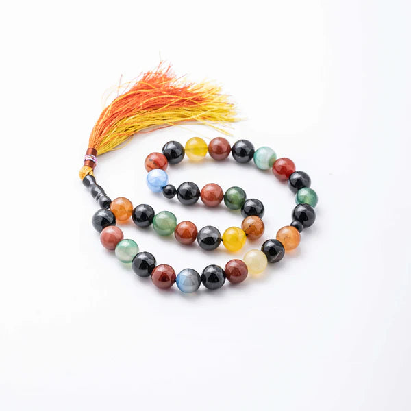 Multi Aqeeq Stone Tasbih (10mm)