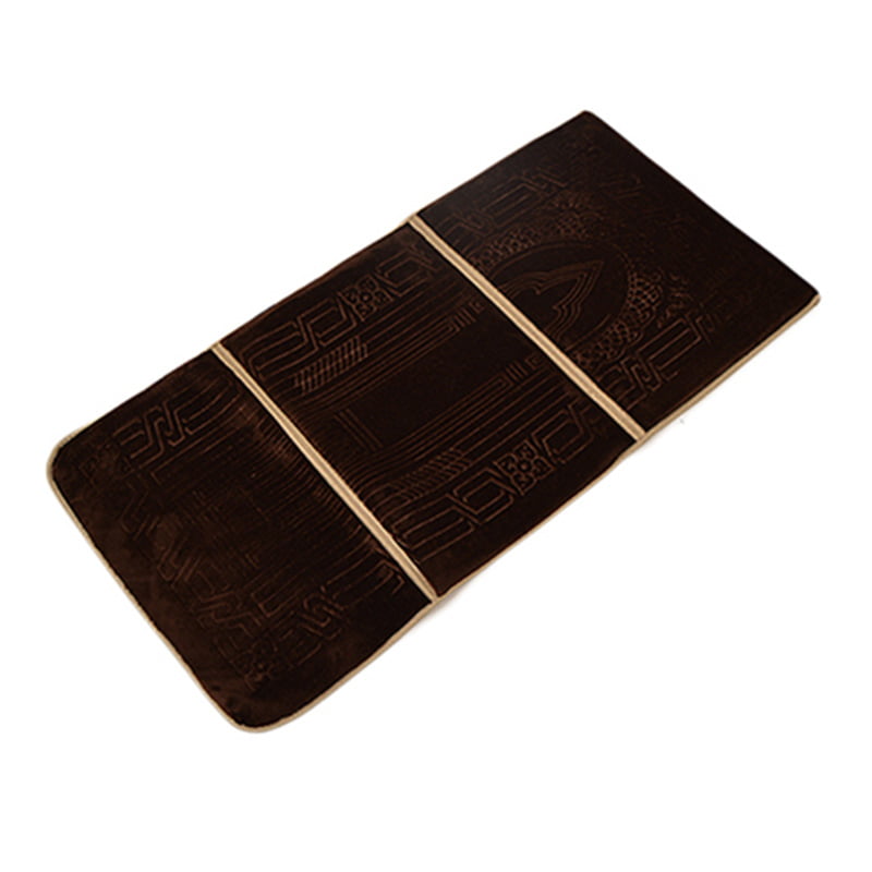 Luxurious Folding Baithak Janamaz with Back Rest - Velvet Prayer Rug