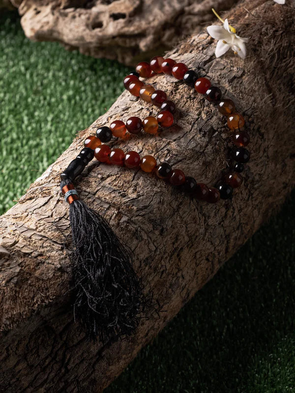 Honey Aqeeq Stone Tasbih (10mm)
