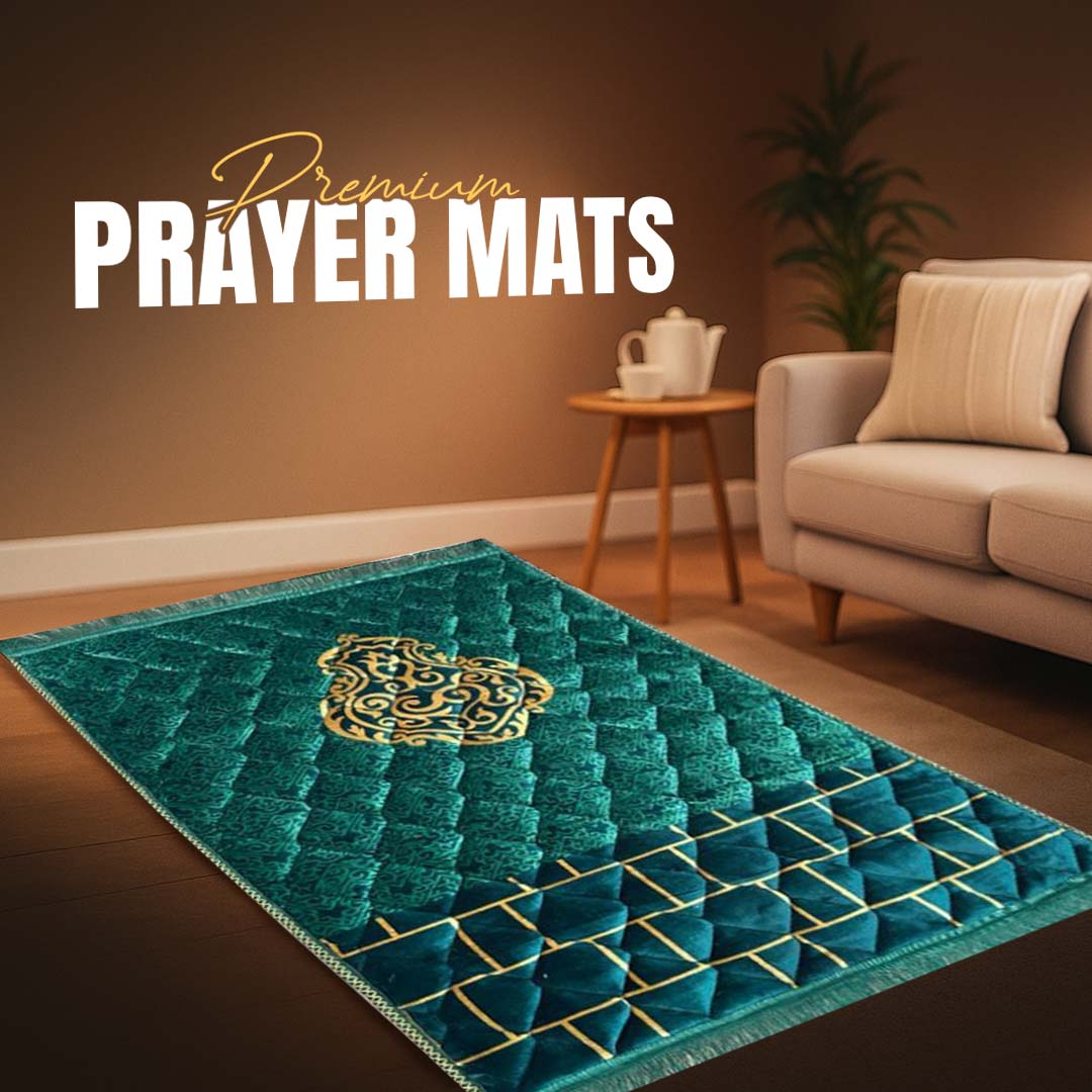 Luxurious Mink Prayer Mat - Gold Series, Soft & Elegant Design