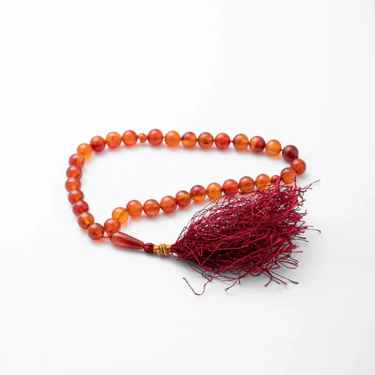 Brown Sulemani Aqeeq Stone Tasbih (10mm )