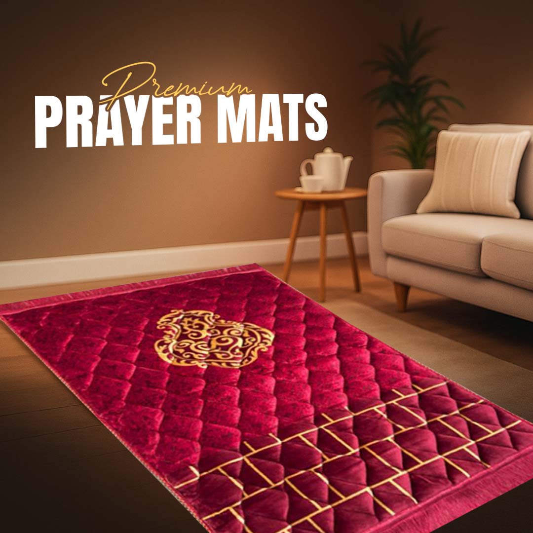 Luxurious Mink Prayer Mat - Gold Series, Soft & Elegant Design