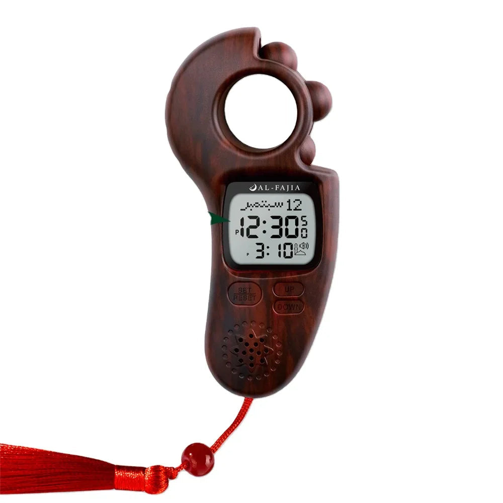 "Multi-Functional Digital Azan Tasbeeh Counter with Prayer Alarms"