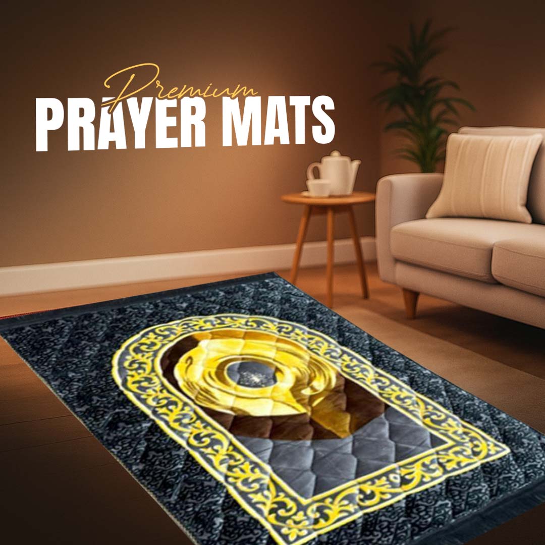 Premium Quality Hajar al-Aswad Foam Prayer Mat for Comfort