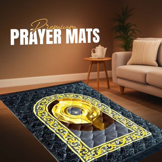 Premium Quality Hajar al-Aswad Foam Prayer Mat for Comfort