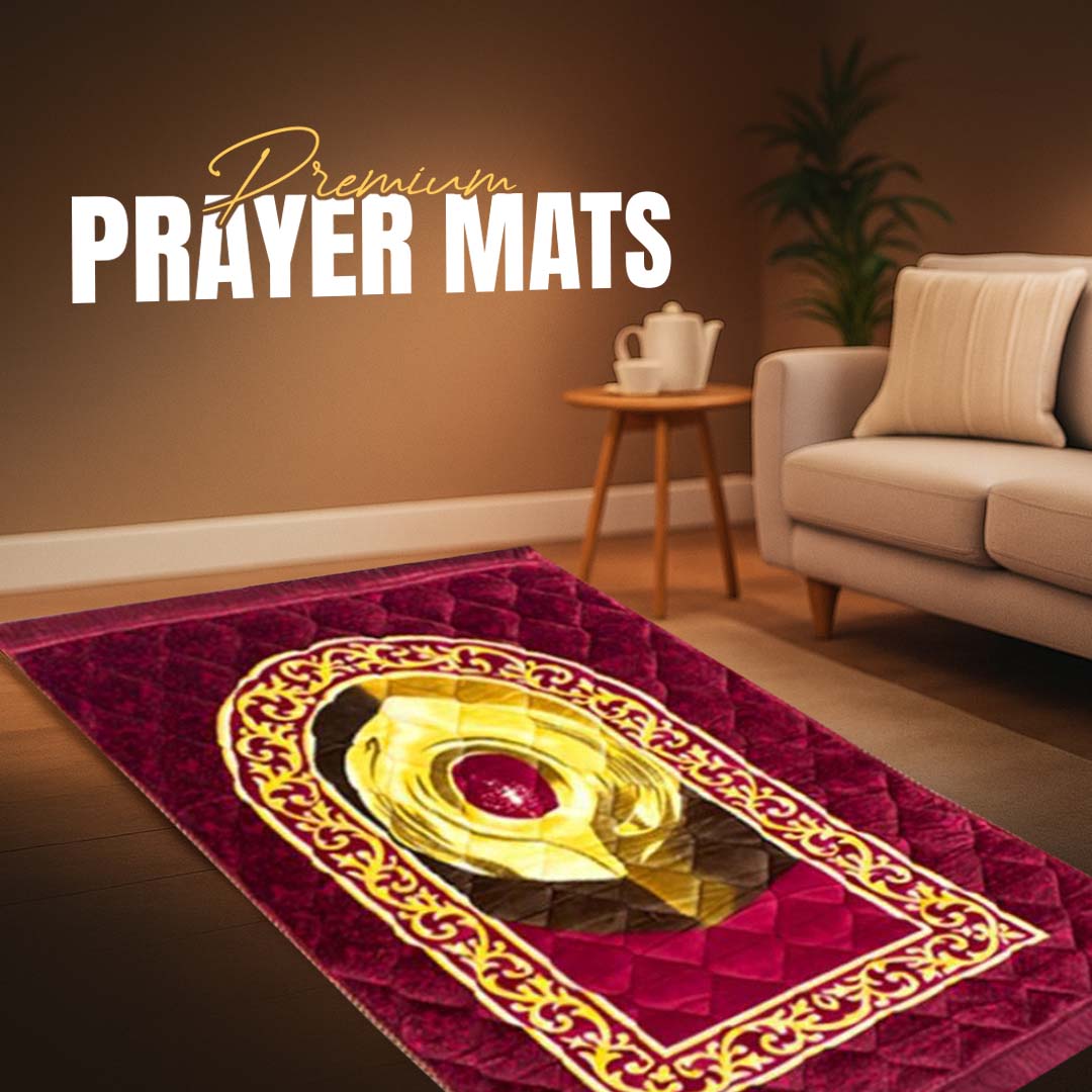 Premium Quality Hajar al-Aswad Foam Prayer Mat for Comfort