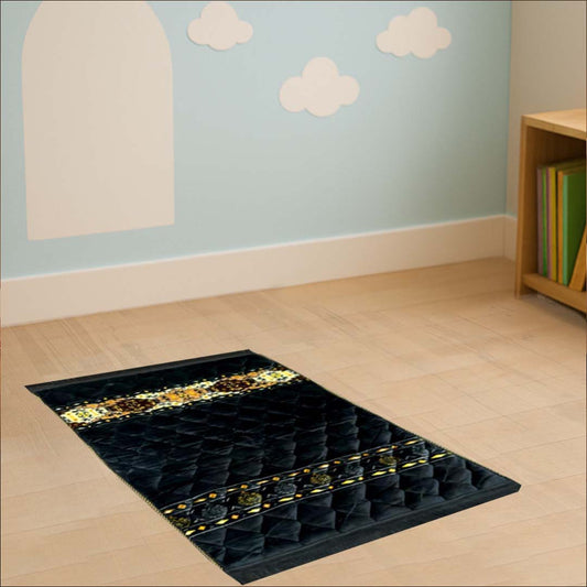 Kids Velvet Print Luxury Quilted padded Prayer Mat