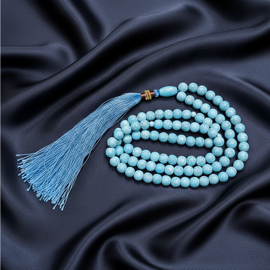 Blue Turquoise Feroza  Stone Tasbih
