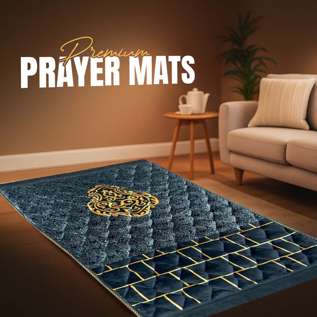 Luxurious Mink Prayer Mat - Gold Series, Soft & Elegant Design
