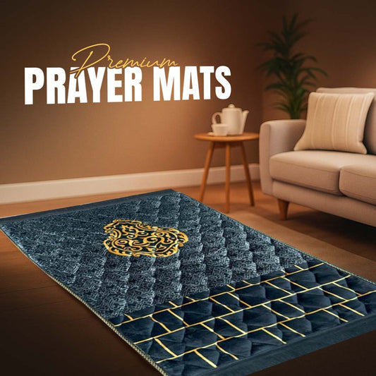 Luxurious Mink Prayer Mat - Gold Series, Soft & Elegant Design