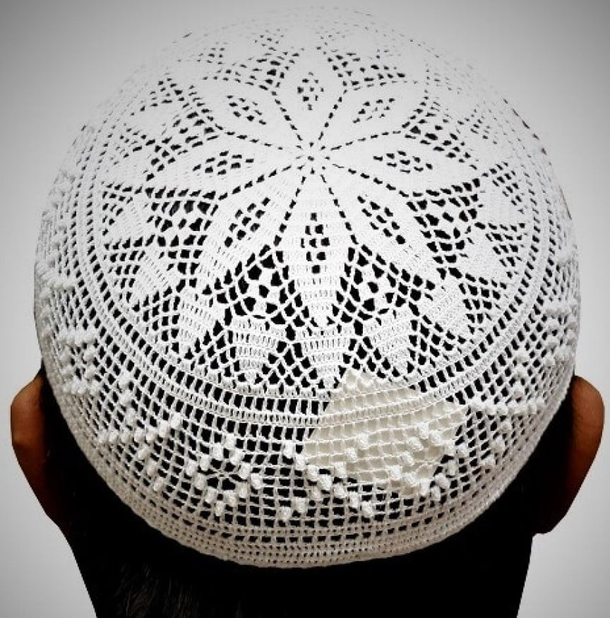 Comfortable Handmade Cotton Namaz Topi Prayer Cap - Unique Design
