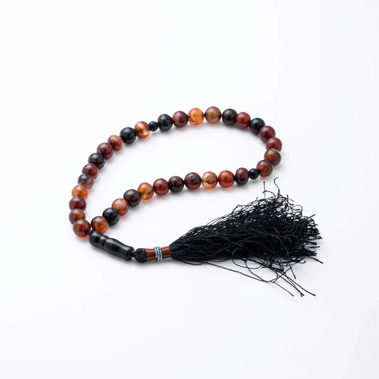 Honey Aqeeq Stone Tasbih (10mm)