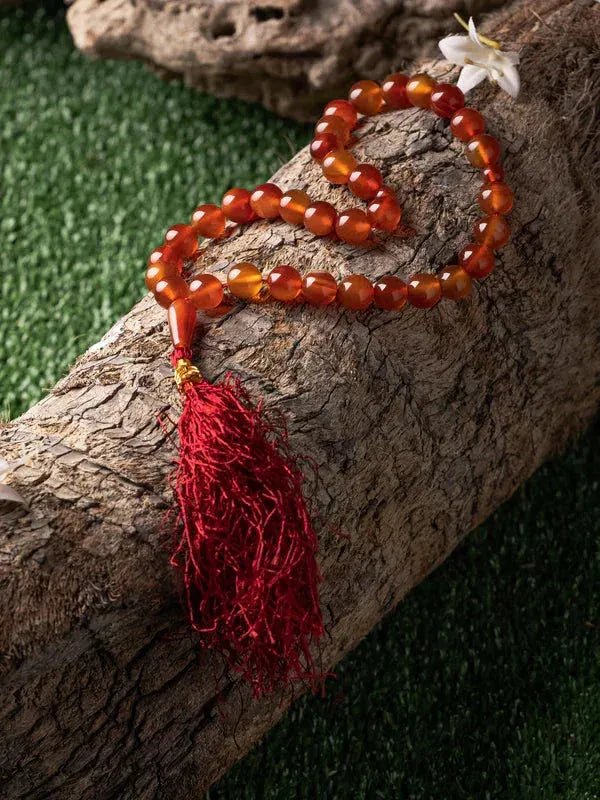 Brown Sulemani Aqeeq Stone Tasbih - THE RUHANI