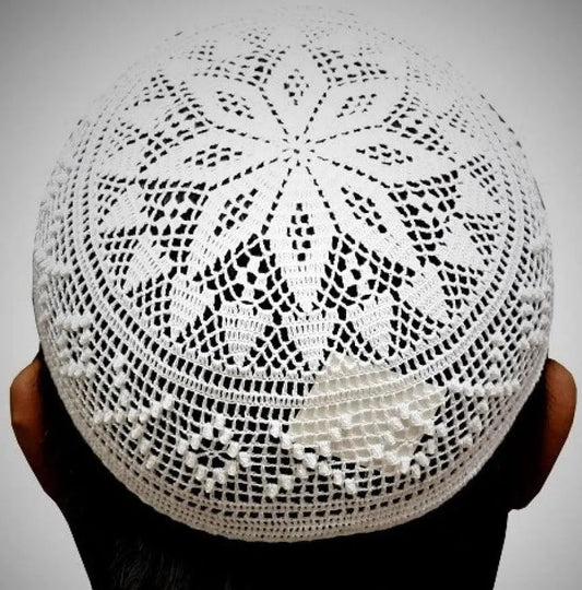 Comfortable Cotton Namaz Topi Prayer Cap - Unique Design - THE RUHANI