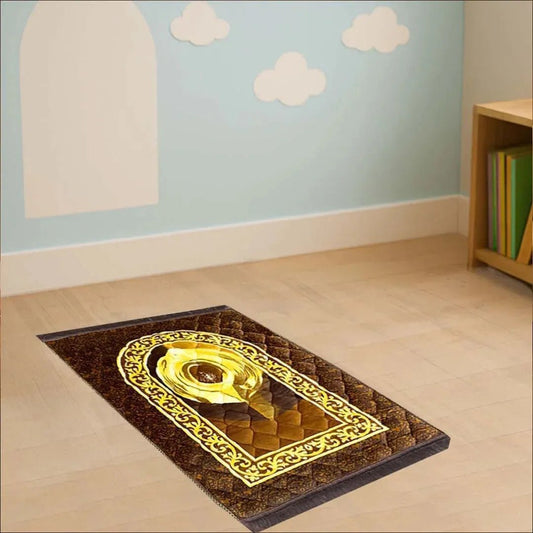 KIDS Premium Hajar al - Aswad Foam Prayer Mat - THE RUHANI