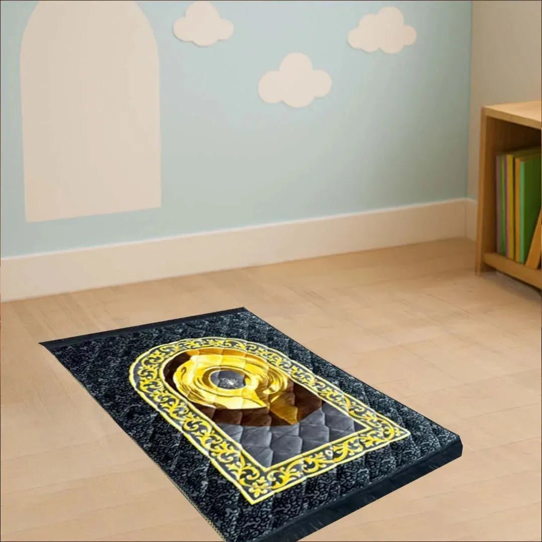 KIDS Premium Hajar al - Aswad Foam Prayer Mat - THE RUHANI