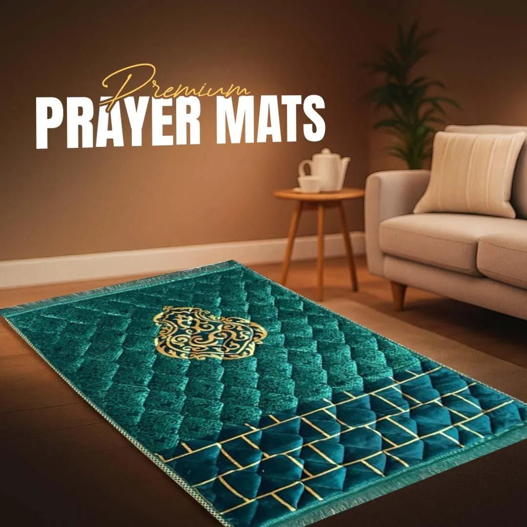 Luxurious Mink Prayer Mat - Gold Series, Soft & Elegant Design - THE RUHANI