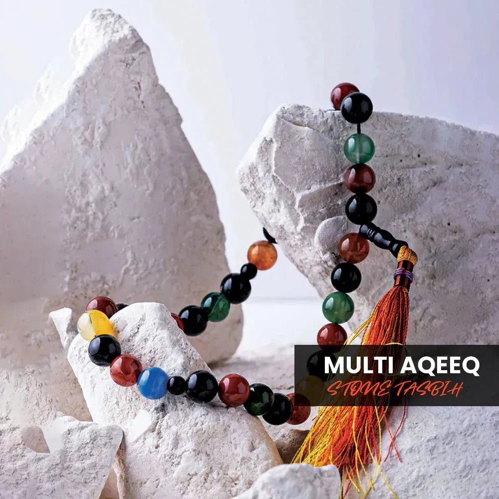 Multi Aqeeq Stone Tasbih - THE RUHANI